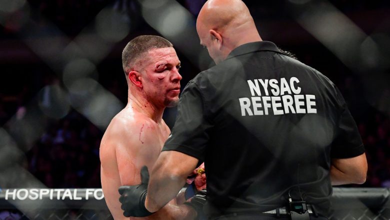 Nate Diaz i befasuar me ndalimin e meçit nga mjekët dhe gjyqtarët