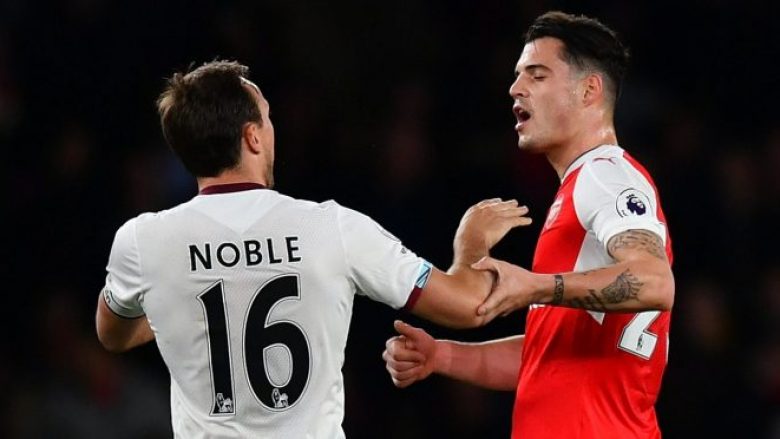 Kapiteni i West Hamit, Noble flet fjalë të mëdha për Xhakën dhe e këshillon të largohet nga Arsenali
