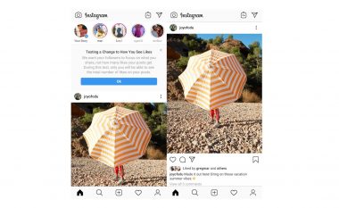 Nga java e ardhshme, Instagram nuk e shfaq numrin e pëlqimeve te përdoruesit amerikanë