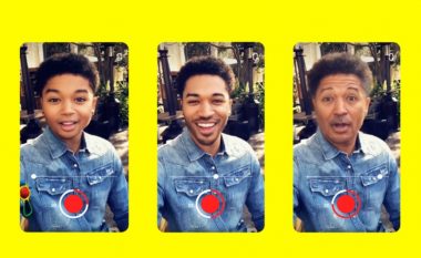 Snapchat lanson “makinën e kohës”, shndërron fytyrën që të duket si e fëmijës apo sikur të jetë plakur në moshë