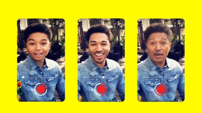 Snapchat lanson “makinën e kohës”, shndërron fytyrën që të duket si e fëmijës apo sikur të jetë plakur në moshë