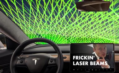 Tesla patenton sistemin që e pastron me laser xhamin e përparmë