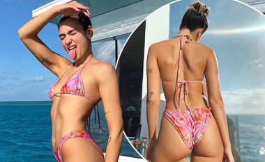 Dua Lipa tregon linjat trupore në bikini nga pushimet luksoze në Australi