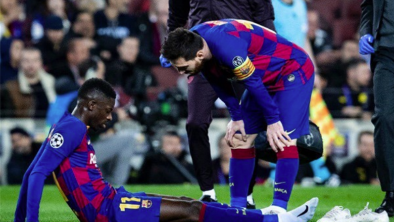 Barcelona konfirmon lëndimin e rëndë të Dembeles