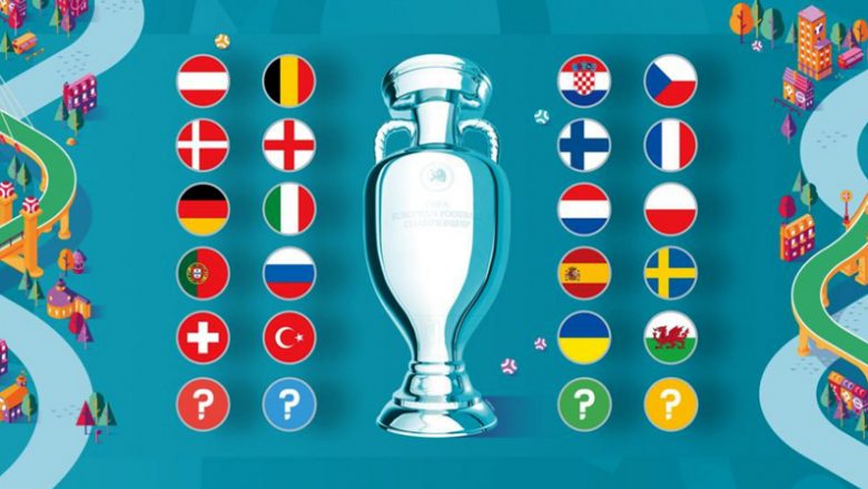 Njëzet skuadrat e kualifikuara në ‘Euro 2020’, Kosova do ta kërkojë njërin nga katër vendet e paplotësuara