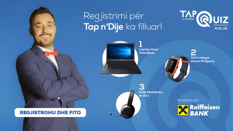 A dëshironi të fitoni lap-top, orë ose kufje sonte? Kuizi “Tap n’Dije” në GjirafaVideo