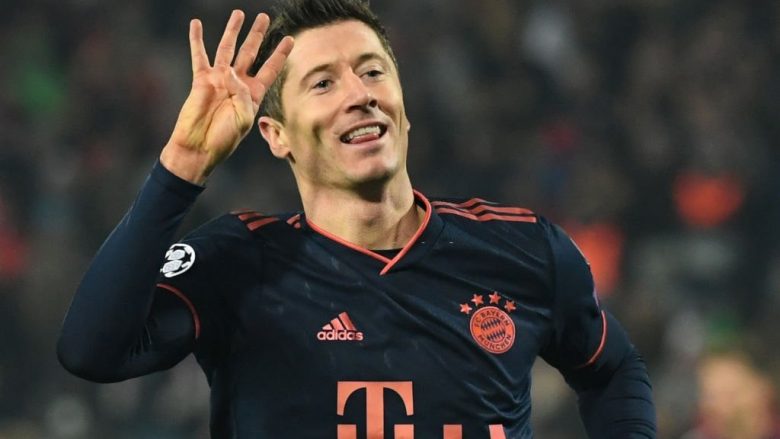 Lewandowski zgjidhet lojtari më i mirë i javës në Ligën e Kampionëve