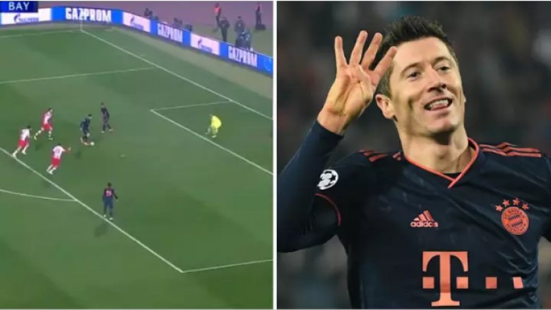 Lewandowski me rekord pas katër golave brenda një ndeshje në Ligën e Kampionëve, polaku barazon edhe një rekord të Messit