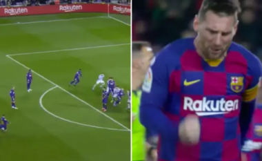 Messi shënon edhe një gol tjetër të bukur nga gjuajtja e lirë ndaj Celta Vigos, komplet het-trikun