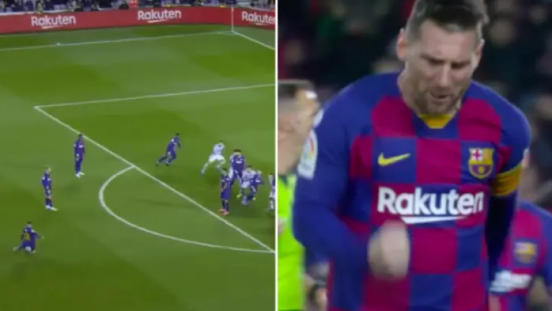 Messi shënon edhe një gol tjetër të bukur nga gjuajtja e lirë ndaj Celta Vigos, komplet het-trikun