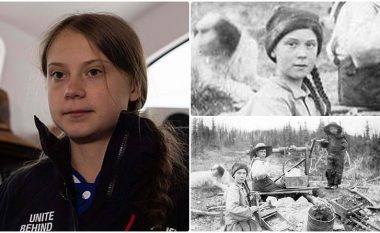 “Ajo është një udhëtare në kohë!”: Një fotografi e një vajze që i ngjan Greta Thunberg, e bërë 121 vjet më parë, ndez komente të shumta në internet