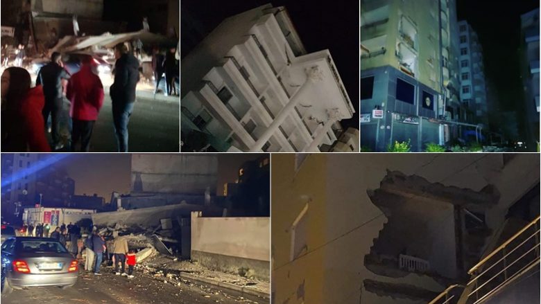 Tërmeti i fuqishëm, pamje që tregojnë dëmet që ka shkaktuar në Durrës – raportohet edhe për të lënduar