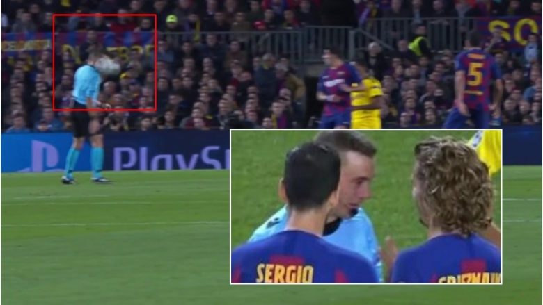 Suarez e ‘nokauton’ gjyqtarin, Griezmann e pyet sa gishta janë – ndeshja u ndal për disa çaste derisa ai u këndell