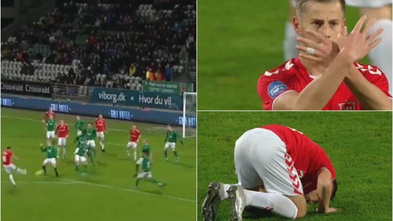 Super gol në Danimarkë nga Ylber Ramadani – lutje dhe dedikim për Shqipërinë