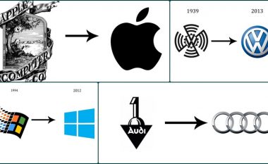 Ndryshimet më drastike të logove që i kanë bërë 17 kompanitë, përgjatë historisë së tyre