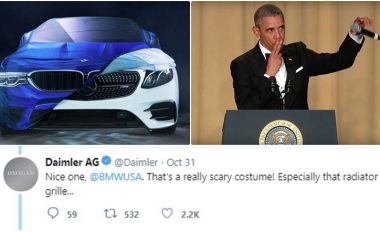 BMW tentoi të tallet me rivalin kryesor për Halloween, por përgjigja e Mercedes-it “e mbylli debatin”