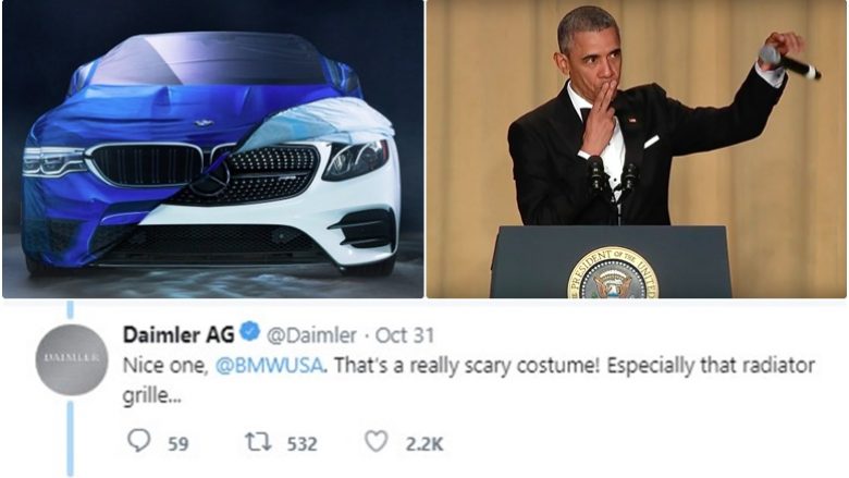 BMW tentoi të tallet me rivalin kryesor për Halloween, por përgjigja e Mercedes-it “e mbylli debatin”