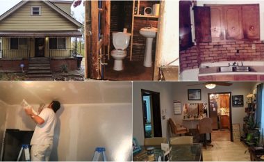 Me paratë e aksidentit bleu një shtëpi të braktisur për 1500 dollarë – i pastrehu që kaloi 10 vjet duke e rinovuar, tregon se si duket tani ajo
