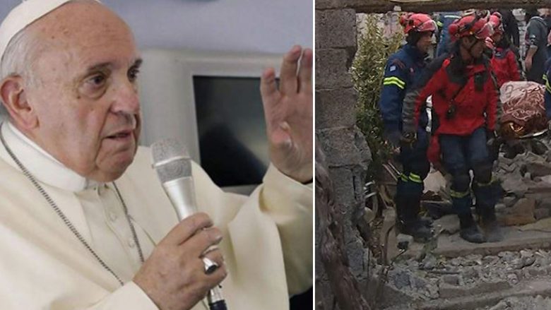 Papa Françesku: Zoti e bekoftë popullin shqiptar, lutem për të vdekurit dhe të plagosurit