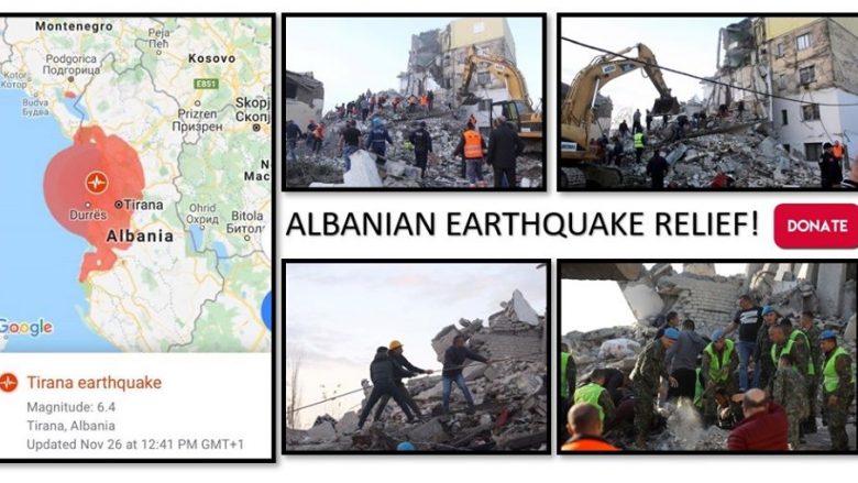 “Rrënjët shqiptare” mbledhin mbi 850 mijë dollarë për të ndihmuar të prekurit nga tërmeti në Shqipëri