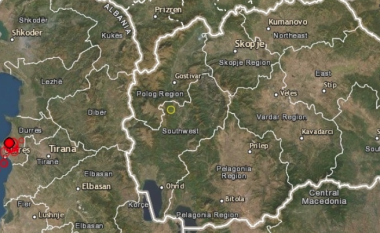 Tërmeti në Shqipëri, dridhjet janë ndjerë edhe në Maqedoninë e Veriut