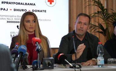 Tuna mban konferencë për shtyp me Kryqin e Kuq të Maqedonisë, tregon se janë grumbulluar afro 40 mijë euro për ndihma