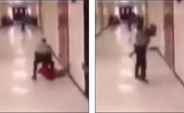 Kamerat e sigurisë filmojnë policin duke rrahur brutalisht nxënësin amerikan në shkollë, suspendohet nga puna
