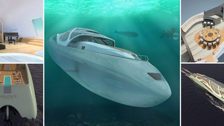 Superjahti luksoz që mund të shndërrohet në një nëndetëse dhe të qëndrojë nën ujë për ditë të tëra