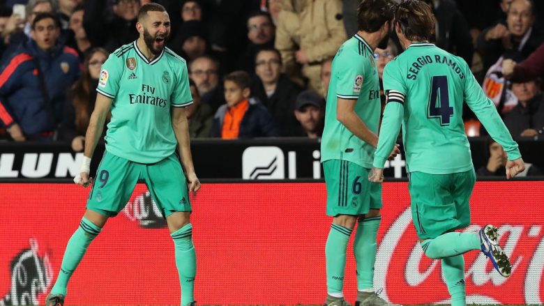 Notat e lojtarëve: Valencia 1-1 Real Madrid, veçohet paraqitja e Benzemas