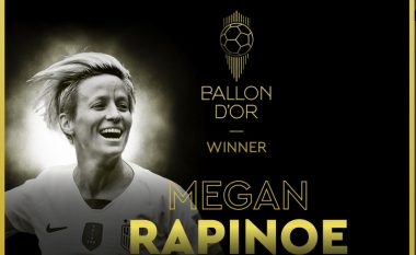 Megan Rapinoe, fiton Topin e Artë për femra