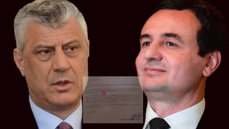 Zyrtare: Thaçi fton Kurtin në Presidencë, për ta mandatuar për formimin e Qeverisë (Dokument)