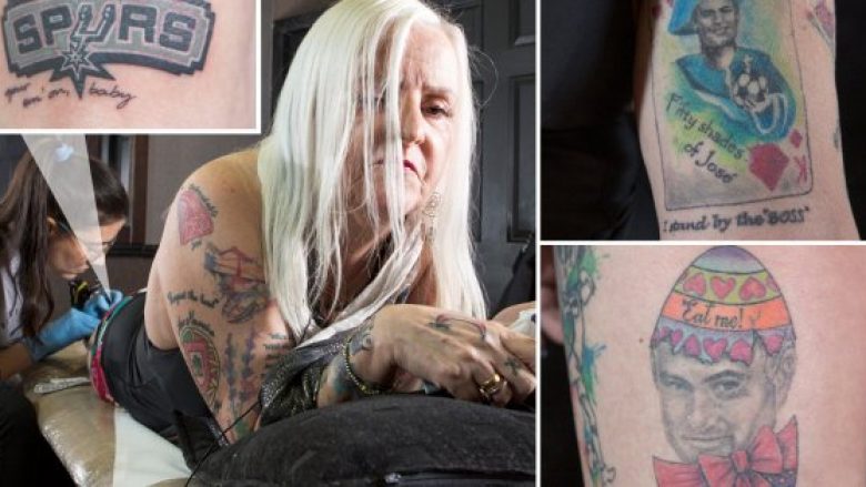 Gjyshja e fiksuar pas Mourinhos – në trupin e saj i ka 38 tatuazhe dedikuar portugezit