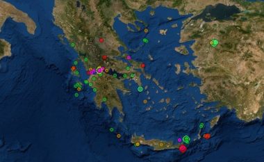 Dy tërmete të fuqishme brenda 20 minutave në Greqi