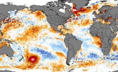 Ndryshimet klimatike, zbulohet njolla e nxehtësisë në oqean