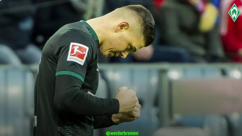 Rashica shënoi gol fantastik në humbjen e thellë të Weder Bremenit ndaj Bayernit