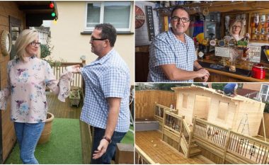 Burri kalonte shumë kohë në kafene, gruaja vendosi të ndërmerrte diçka – ndërton një të tillë në kopshtin e shtëpisë së tyre