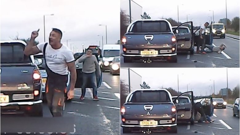 Shoferi i tërbuar del nga makina dhe sulmon keq shoferin e veturës para tij – sepse i tregoi gishtin e mesëm