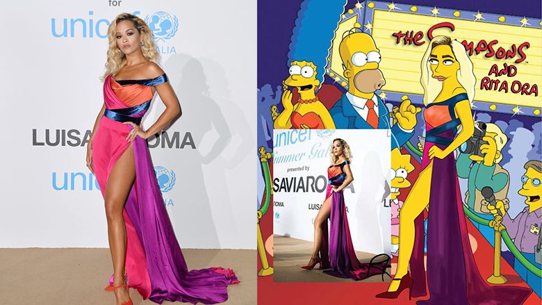 Rita Ora në versionin e “The Simpsons”