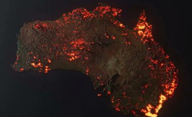 Zjarret në Australi shihen nga hapësira