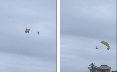 Humb kontrollin mbi parashutën, paraglajdisti brazilian përplaset në një ndërtesë – shpëton mrekullisht edhe pse bie nga 45 metra lartësi