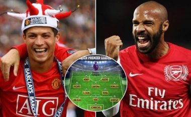 Formacioni më i mirë i të gjitha kohërave në Ligën Premier me lojtarë të huaj: Henry, Aguero dhe Ronaldo udhëheqin sulmin
