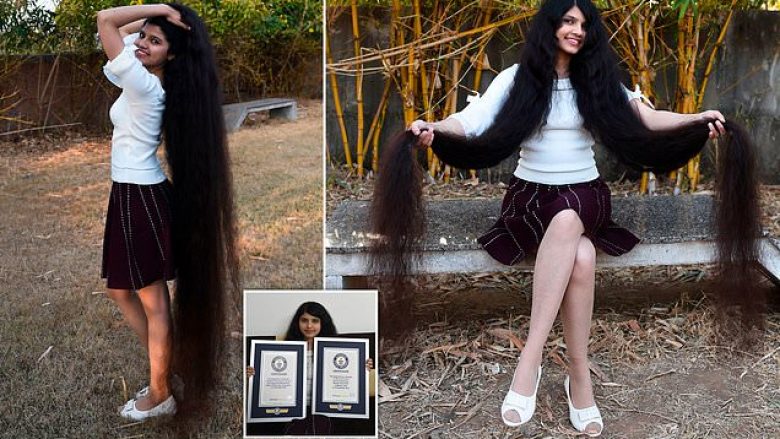Futet në librin e rekordeve Guiness, si adoleshentja me flokët më të gjata në botë