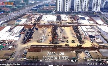 Në Wuhan fillon ndërtimi i spitalit të dytë me 1.600 shtretër që pritet të lëshohet më 5 shkurt