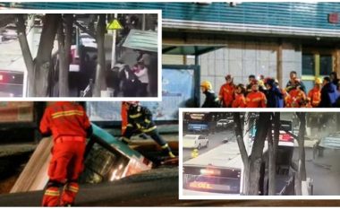 Hapet gropa gjigante në mes të rrugës, “gëlltit” autobusin dhe kalimtarët e rastit në Kinë – humbin jetën gjashtë persona