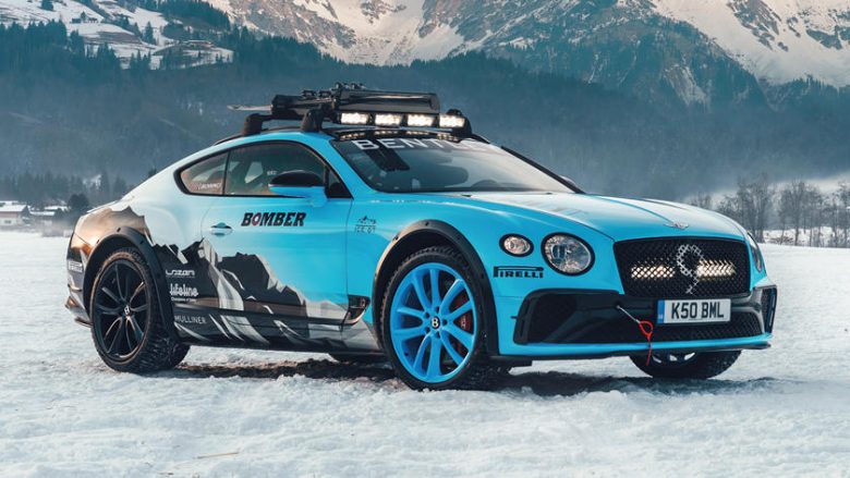 Bentley Continental GT i transformuar në makinë garash për pista të ngrira