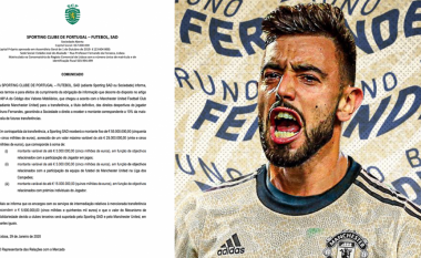 Sporting Lisbona publikon të gjitha detajet e plota financiare për transferimin e Fernandes te United
