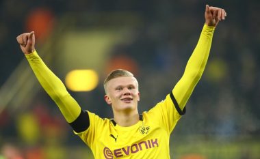Haaland sërish futet nga banka dhe dhuron spektakël – shënon dy herë në fitoren e thellë të Borussia Dortmund