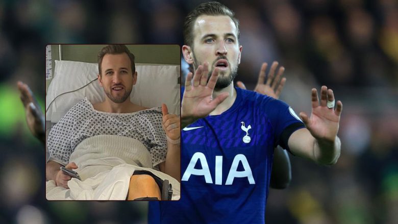 Harry Kane publikoi fotografi pas operacionit duke e shikuar ndeshjen Tottenham – Liverpool