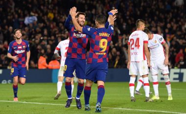 Messi kërkon nga drejtuesit e Barcelonës rinovimin e kontratës së Suarezit