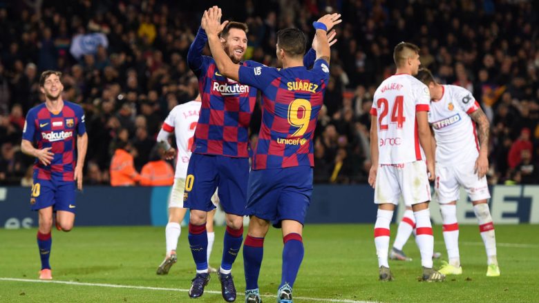 Messi kërkon nga drejtuesit e Barcelonës rinovimin e kontratës së Suarezit